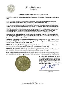 Crossing Guard Appreciation Proclamation